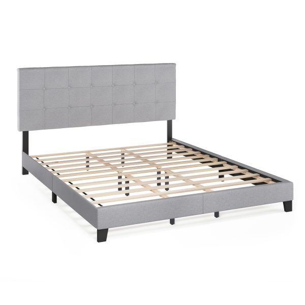 furinno Furinno Laval Button Tufted Bed Frame