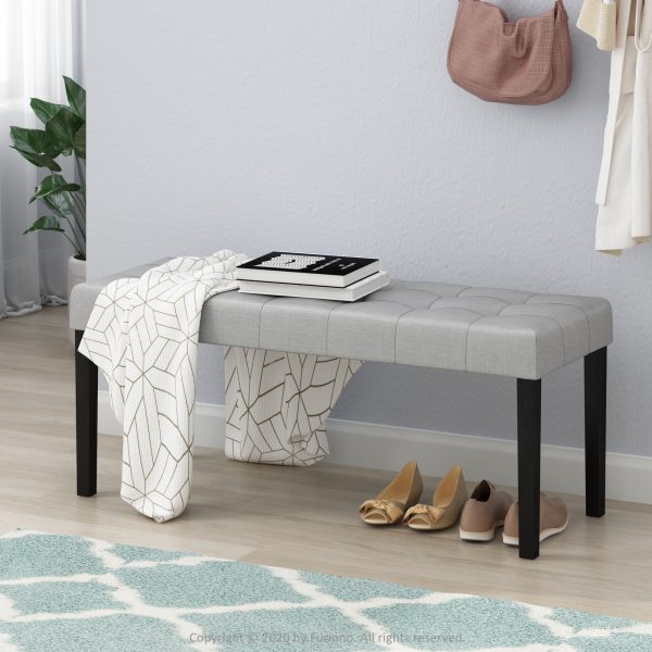 Furinno Furinno Laval Button Tufted Ottoman Bench