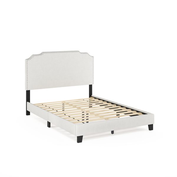 furinno Furinno Nadia Nailhead Trim Bed Frame