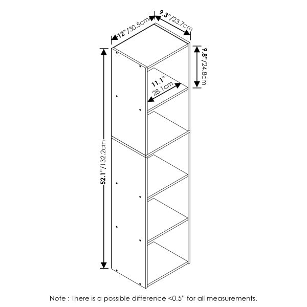 Furinno Furinno Pasir 5-Tier Open Shelf Bookcase