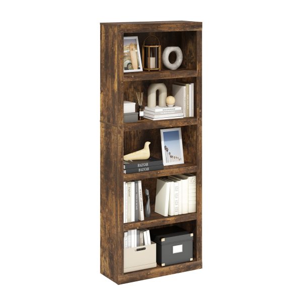 Furinno Furinno Rail 5-Tier Open Shelf Bookcase