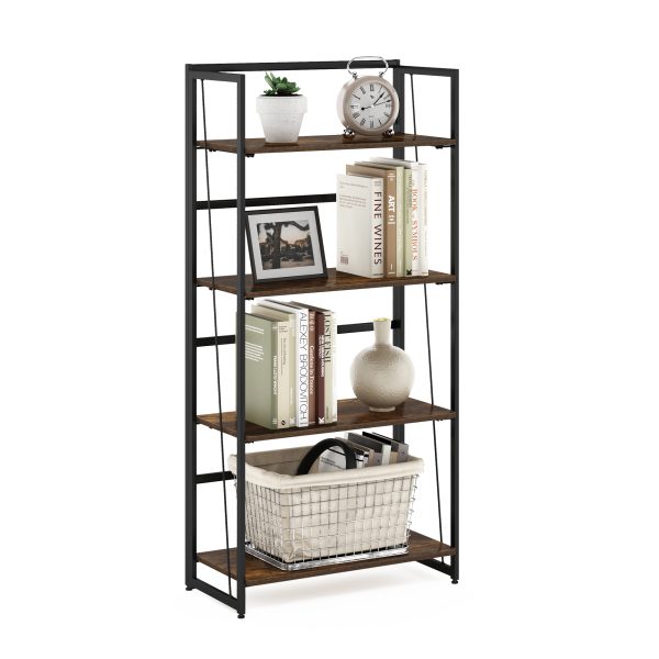 Furinno Furinno Riau No Tool Metal Frame Bookcase