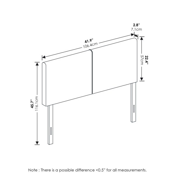 Furinno Furinno Roanne Upholstered Headboard