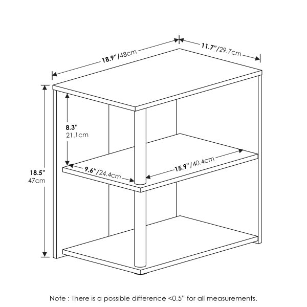 Furinno Furinno Romain 2-Tier End Table