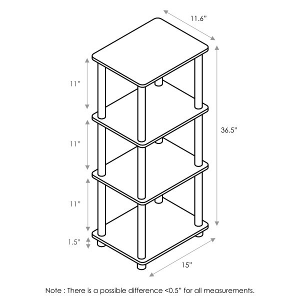 Furinno Furinno Turn-N-Tube 3 Space Shelf