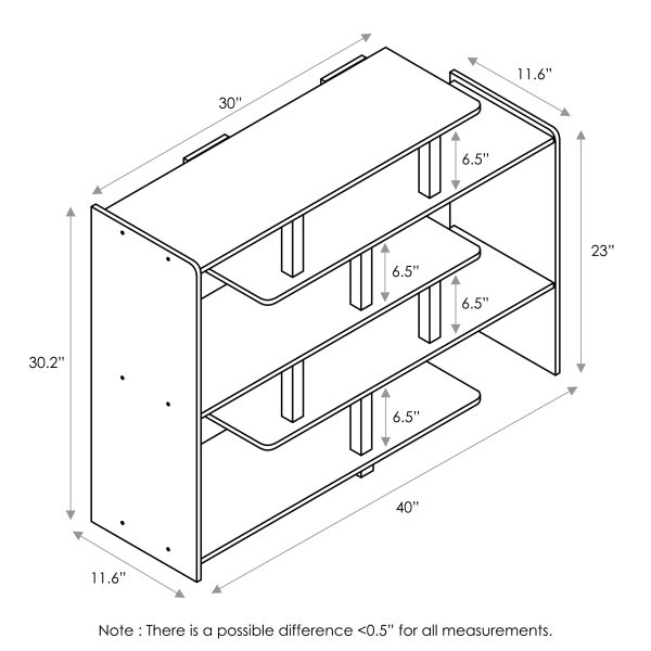 Furinno Furinno Turn-N-Tube 5-Tier Storage Shelf