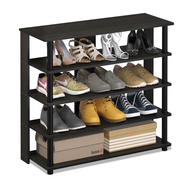 Furinno Furinno Turn-N-Tube 5 Tier Wide Shoe Rack