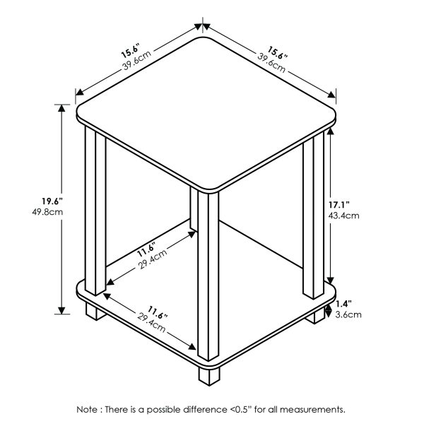 Furinno Furinno Turn-N-Tube Simplistic End Table