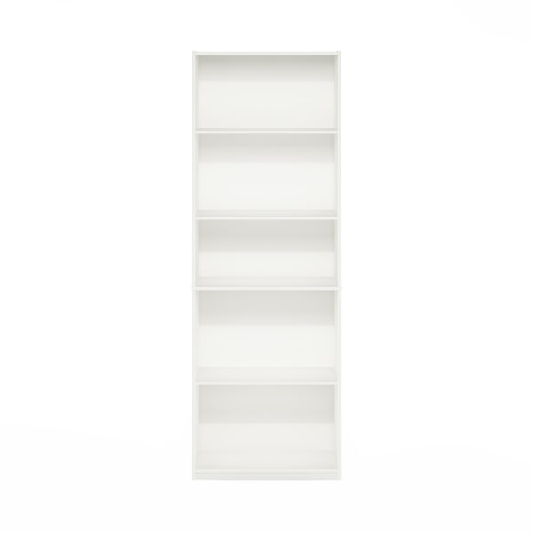 Furinno Furinno Gehry 5-Tier Bookcase Bookshelf With Adjustable Shelves