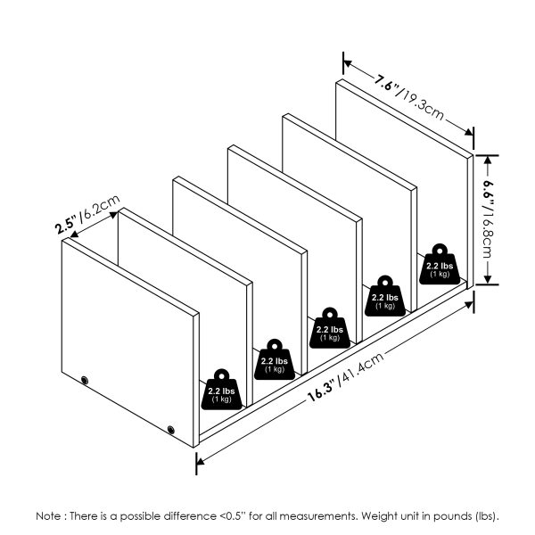 Furinno Furinno Hermite Home Office Supplies Desktop Bookshelf Storage Organizer