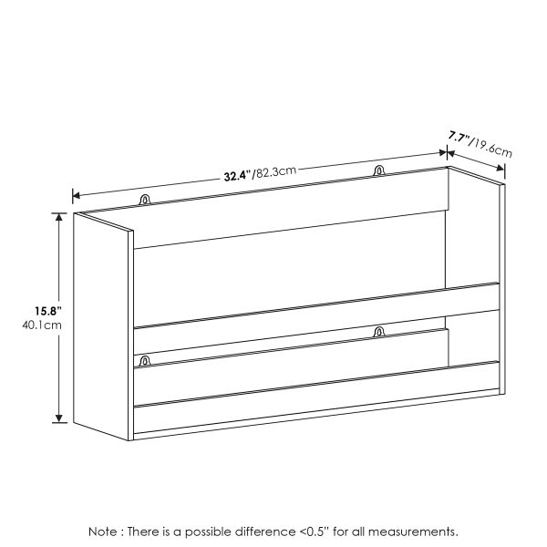 Furinno Furinno Hermite Multipurpose Wall Mounting Storage Shelf