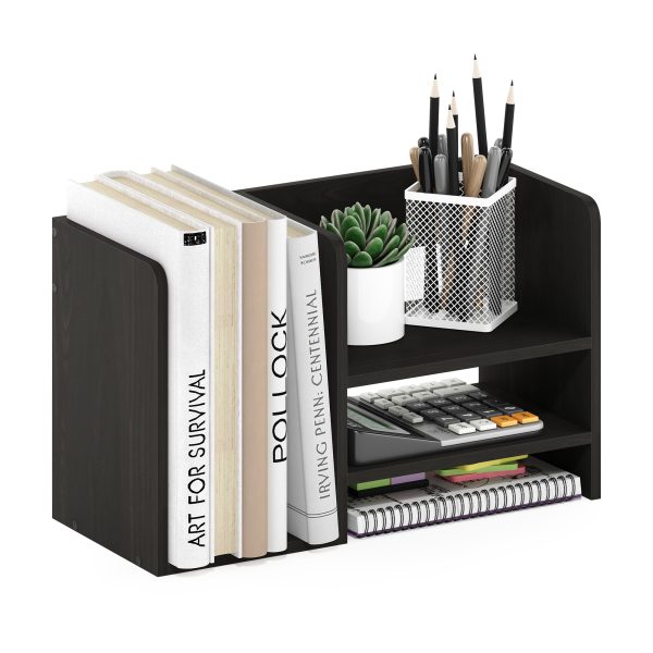 Furinno Furinno Hermite Wood Desktop Book And Home Office Supplies Storage Organizer