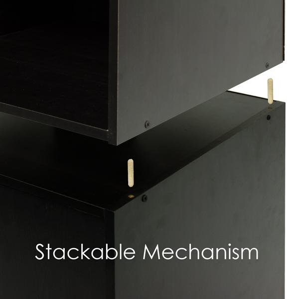 Furinno Furinno Hidup Tropika Eco Modular Open Cube Tall Storage With Shelf