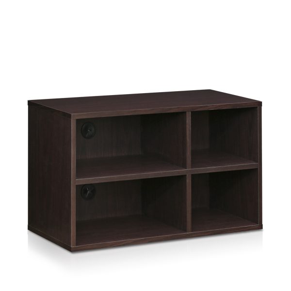 furinno Furinno Indo 2×2 Petite Audio Video Storage Shelf
