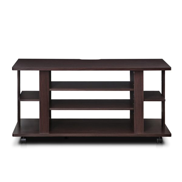 Furinno Furinno Indo 4-Tier Low Rise Tatami TV Stands With Casters