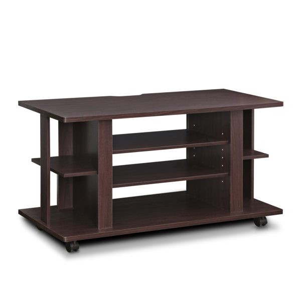 furinno Furinno Indo 4-Tier Low Rise Tatami TV Stands with Casters