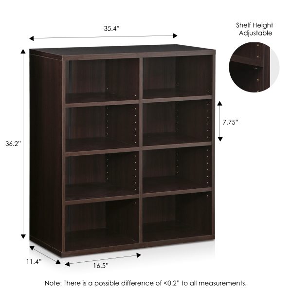 Furinno Furinno Indo 4×2 Stackable Accessories Storage Shelf