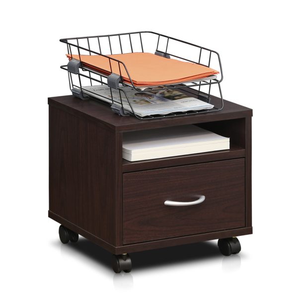Furinno Furinno Indo Petite Under Desk Utility Cart Wtih Casters