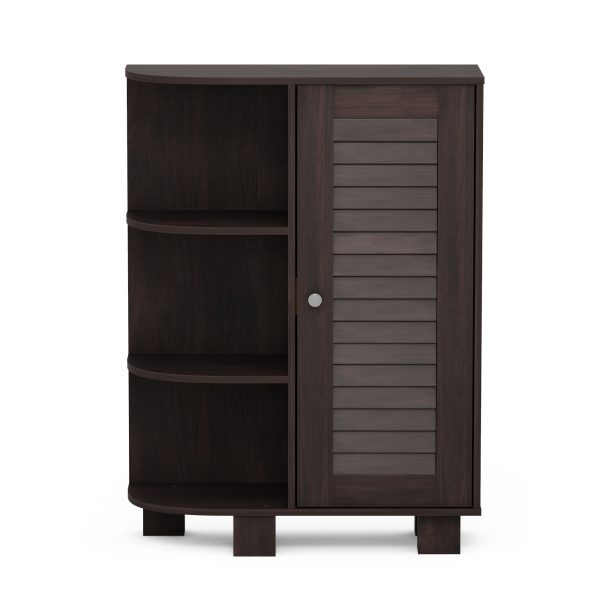 Furinno Furinno Indo Storage Shelf With Louver Door Cabinet