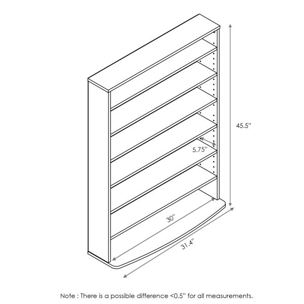 Furinno Furinno JAYA 6-Tier Multimedia Storage Tower