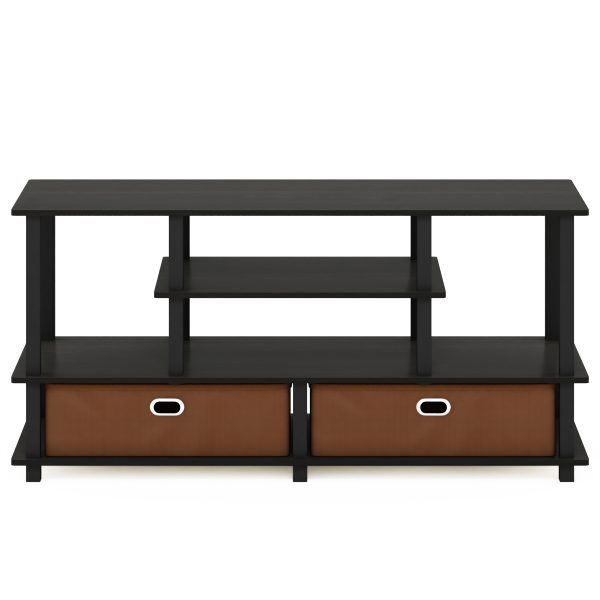 Furinno Furinno JAYA Large TV Stand For Up To 55-Inch TV With Storage Bin