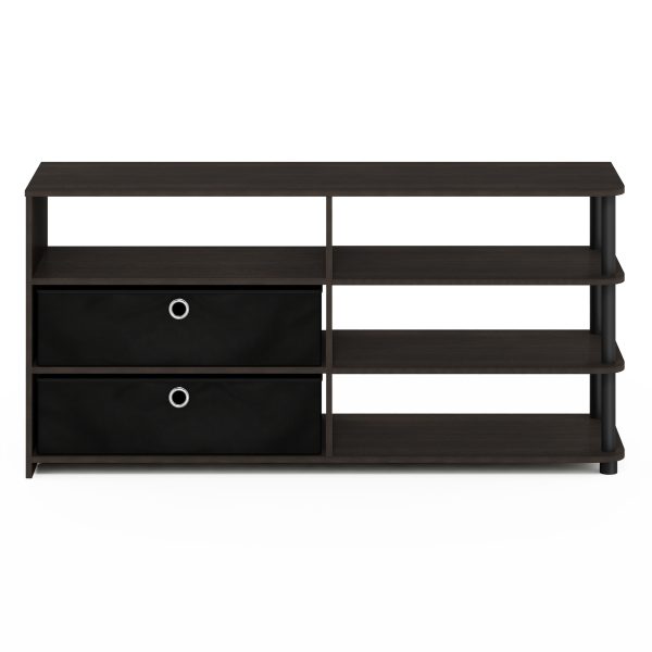 Furinno Furinno JAYA Simple Design TV Stand For Up To 55-Inch With Bins