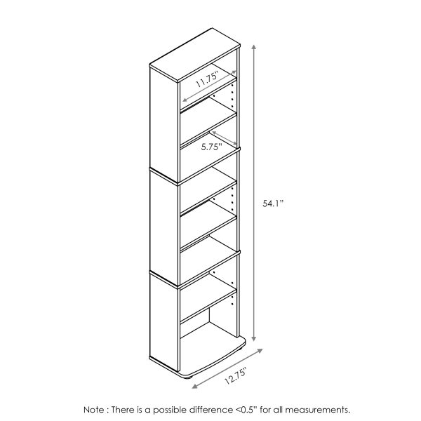 Furinno Furinno JAYA Space Saving Multimedia Storage Tower