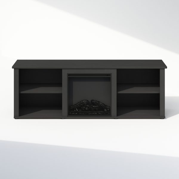 Furinno Furinno Jensen No Heat Decorative Electric Fireplace TV Stand Entertainment Center For TV Up To 70 Inch