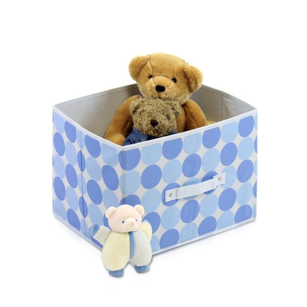 Furinno Furinno Laci Dot Design Non-Woven Fabric Soft Storage Organizer Blue