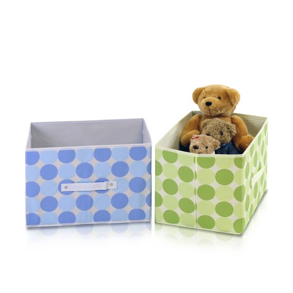 Furinno Furinno Laci Dot Design Non-Woven Fabric Soft Storage Organizer Blue