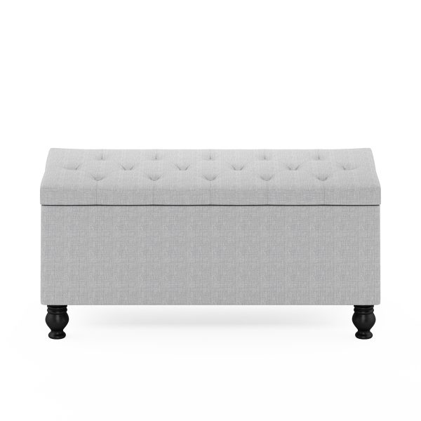 Furinno Furinno Laval Button Tufted Storage Ottoman Bench