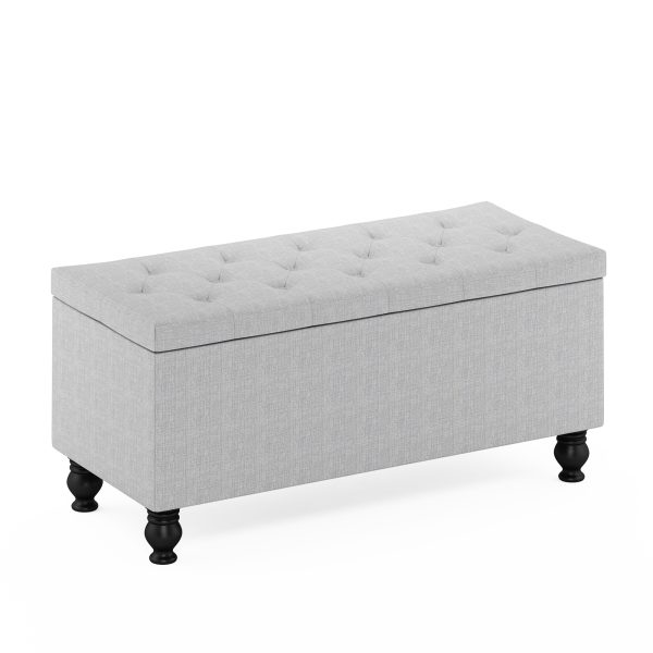 furinno Furinno Laval Button Tufted Storage Ottoman Bench