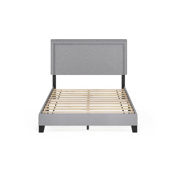 Furinno Furinno Laval Double Row Nail Head Bed Frame