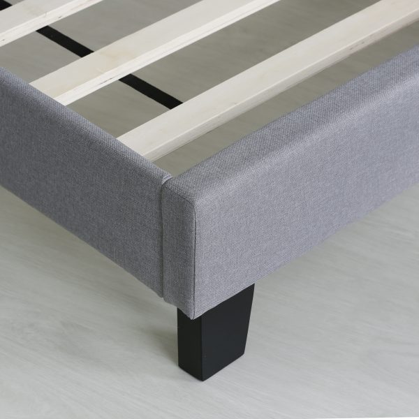 Furinno Furinno Laval Double Row Nail Head Bed Frame