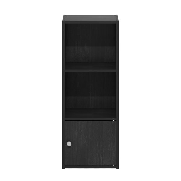 Furinno Furinno Luder 3-Tier Shelf Bookcase With 1 Door Storage Cabinet