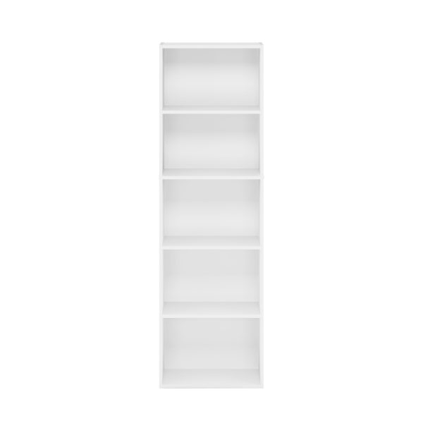 Furinno Furinno Luder 5-Tier Reversible Color Open Shelf Bookcase