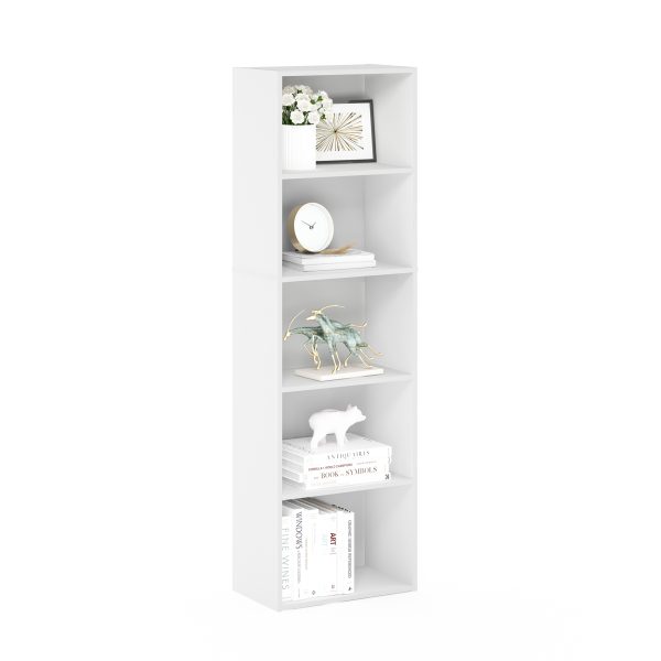 Furinno Furinno Luder 5-Tier Reversible Color Open Shelf Bookcase