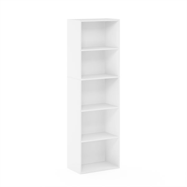 furinno Furinno Luder 5-Tier Reversible Color Open Shelf Bookcase