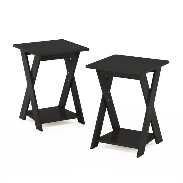 Furinno Furinno Modern Simplistic Criss-Crossed End Table
