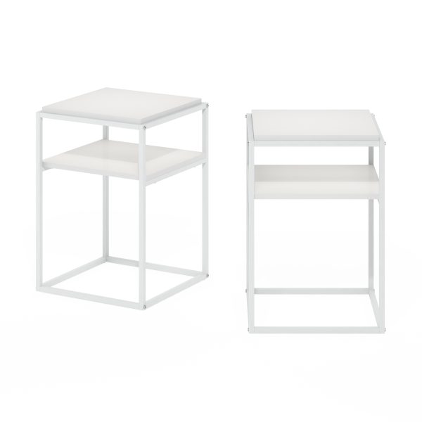 Furinno Furinno Moretti Modern Lifestyle Stackable Shelf 2-Tier Set Of 2