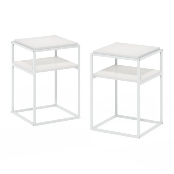 furinno Furinno Moretti Modern Lifestyle Stackable Shelf 2-Tier Set of 2