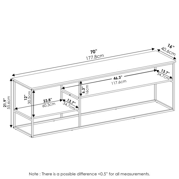 Furinno Furinno Moretti Modern Lifestyle TV Stand For TV Up To 78 Inch