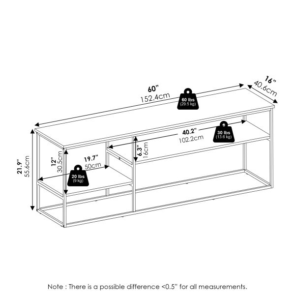 Furinno Furinno Moretti Modern Lifestyle TV Stand For TV Up To 65 Inch