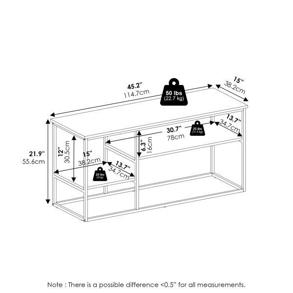 Furinno Furinno Moretti Modern Lifestyle TV Stand For TV Up To 50 Inch