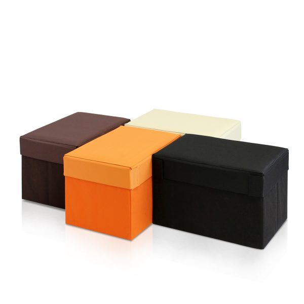 Furinno Furinno Oxford Rectangular Foldable Storage Stool Ottoman