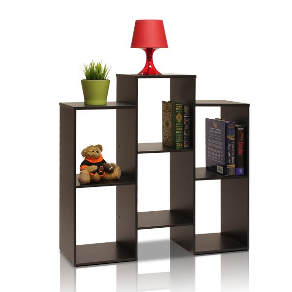 Furinno Furinno Parsons Staggered Cube Bookcase With 6-Shelves