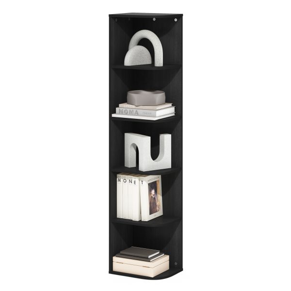 Furinno Furinno Pasir 5-Tier Corner Open Shelf Bookcase