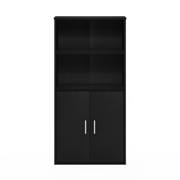 Furinno Furinno Pasir Storage Cabinet With 2 Open Shelves And 2 Doors