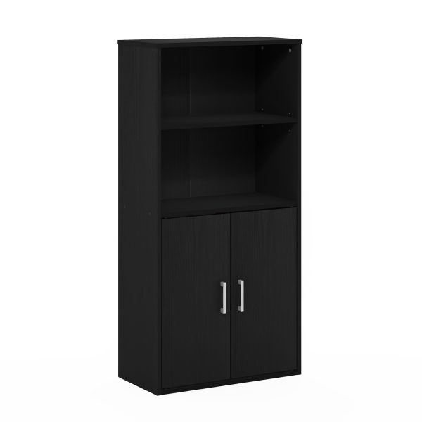 furinno Furinno Pasir Storage Cabinet with 2 Open Shelves and 2 Doors