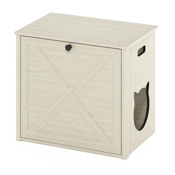 furinno Furinno Peli Small Cat Litter Box Enclosure with Single Door